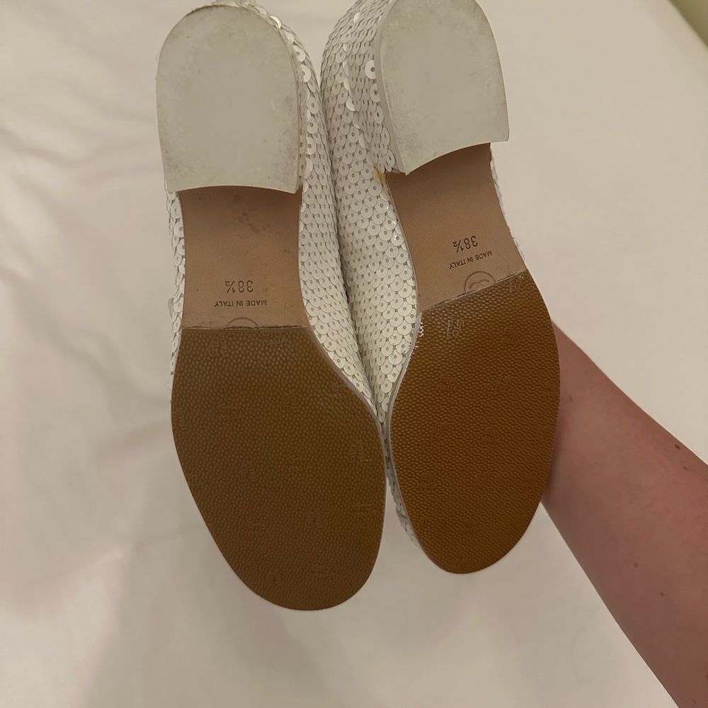 Chanel White Sequin Mary Janes - Picture 7 of 7